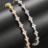 Timeless Cluster Gold Tennis Bracelet