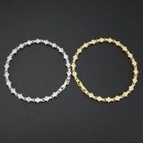 Timeless Cluster Gold Tennis Bracelet
