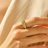 Crescent Gold Ring
