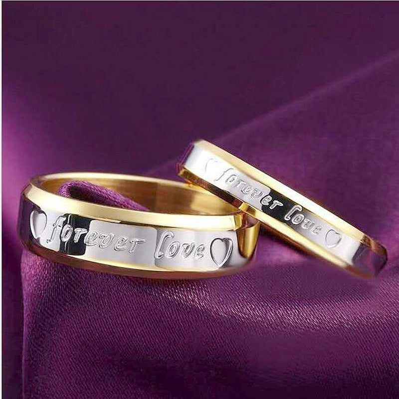 Eternal Love Couple Gold Ring