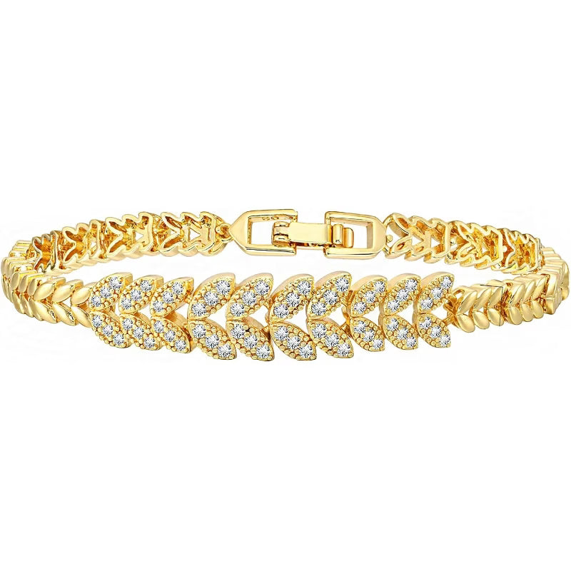Evergreen Gold Tennis Bracelet