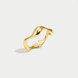 Fluid Flow Gold Ring