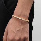 Timeless Cluster Gold Tennis Bracelet