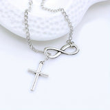 Everlasting Cross Pendant Gold Necklace