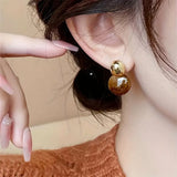 Aurélia Amber Drop Gold Earrings
