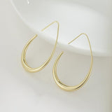 Sunlit Gold Hoop Earrings