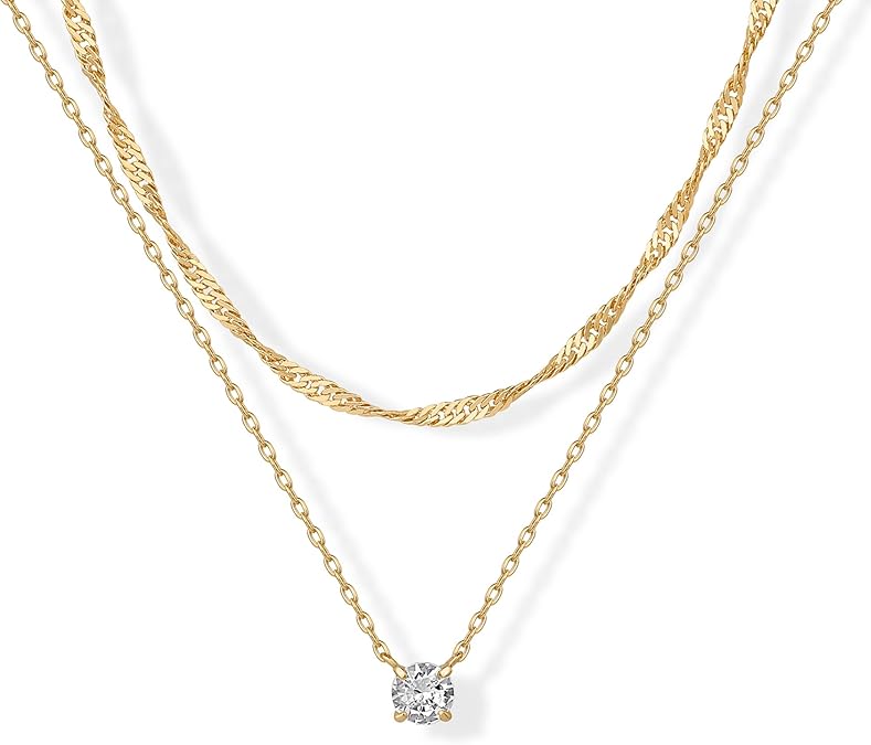 Aura Layered Gold Necklace
