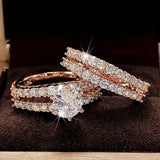 Everlasting Radiance Gold Ring Set