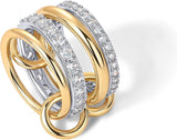 Linked Gold Stack Rings