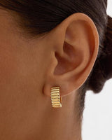 Timeless Ridge Gold Earrings