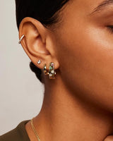 Prismwave Gold Hoop Earrings