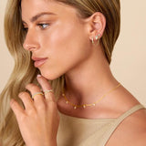 Linked Gold Earrings