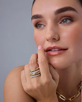 Linked Gold Stack Rings