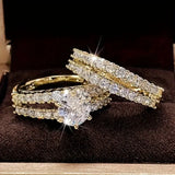 Everlasting Radiance Gold Ring Set