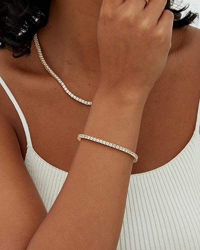 Luxe Gold Tennis Bracelet