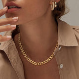 Bold Cuban Link Gold Necklace