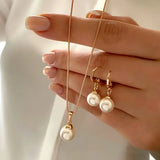 Radiant Grace Pearl Gold Jewelry Set