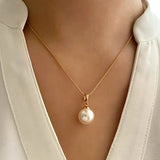 Radiant Grace Pearl Gold Jewelry Set