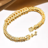Evergreen Gold Tennis Bracelet