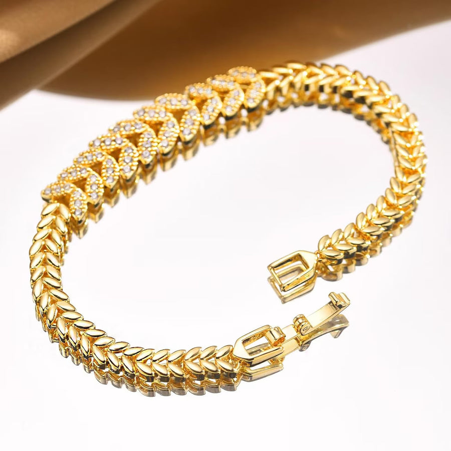 Evergreen Gold Tennis Bracelet