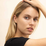 Polished Gold Ball Stud Earrings