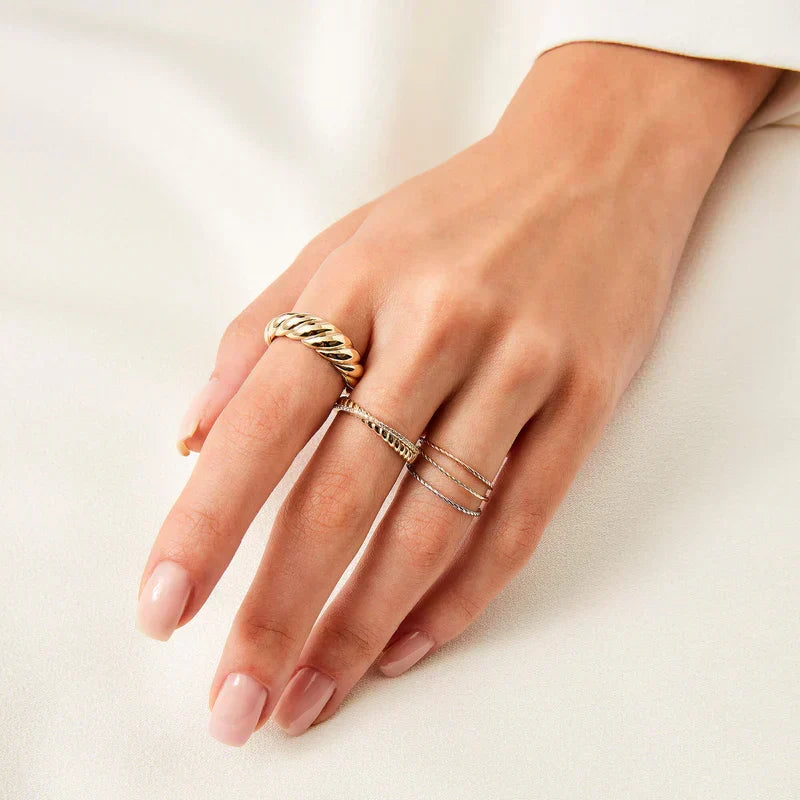 Crescent Gold Ring