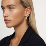 Giana Statement Gold Hoop Earrings