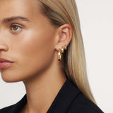 Giana Statement Gold Hoop Earrings