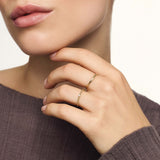Sleek Dome Gold Ring