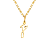 Love Initial Gold Necklace