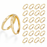 Signature Letter Gold Ring