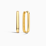 Emblem Gold Hoop Earrings