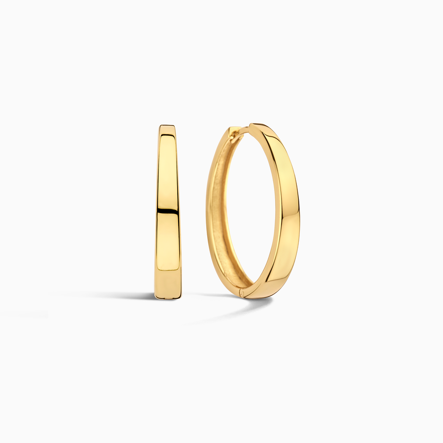 Giana Statement Gold Hoop Earrings