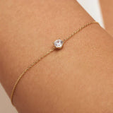 Clara Moissanite Stone Gold Bracelet