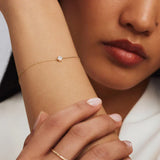 Clara Moissanite Stone Gold Bracelet