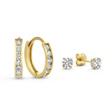 Daria Brillane Stone Gold Earring Set