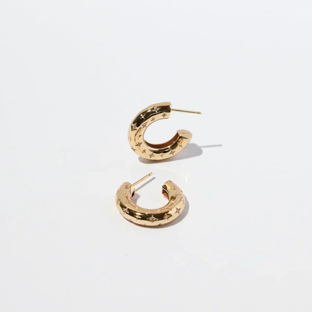 Celestial Gold Hoop Earrings