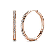 Solenne Pave Gold Earrings