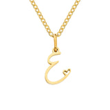 Love Initial Gold Necklace