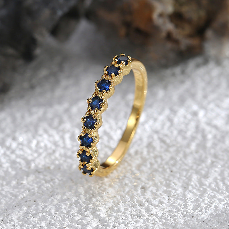 Stone Eternity Gold Ring