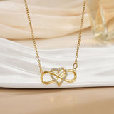 Everlasting Knot Infinity Gold Necklace