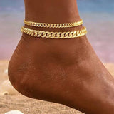 Luxe Cuban Link Gold Anklet