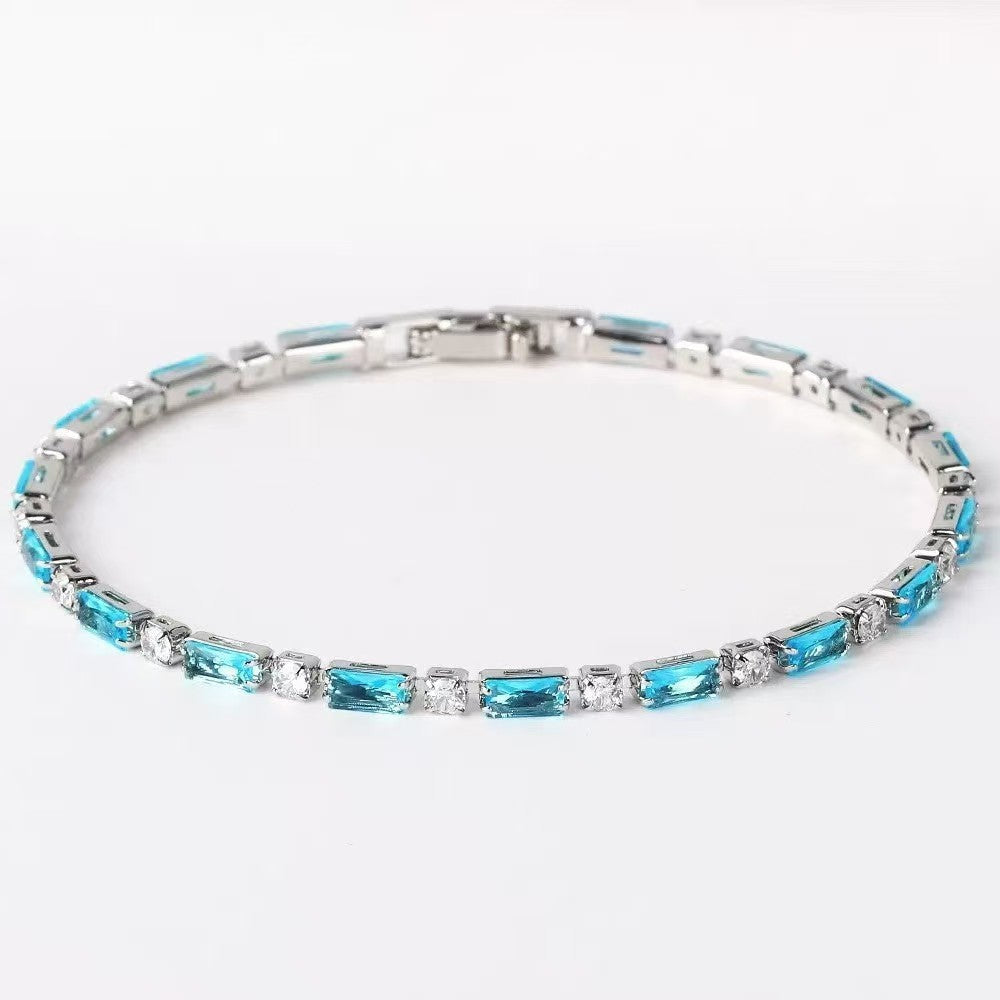 Genuine Turquoise Stone Gold Bracelet