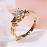 Interwoven Band Statement Gold Ring