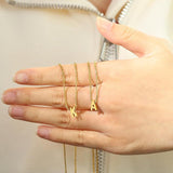 Amour Letter Initial Gold Necklace