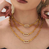 Luxe Chunky Gold Chain Jewelry Set