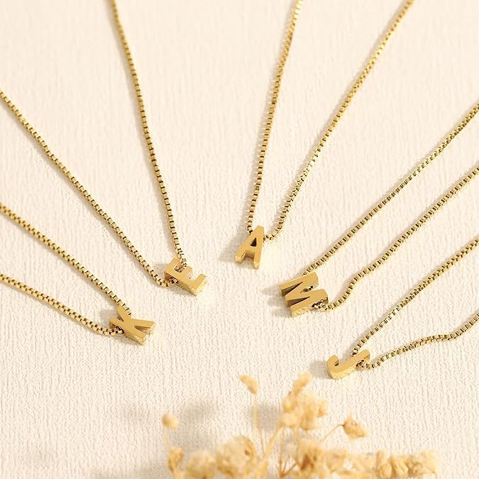 Amour Letter Initial Gold Necklace