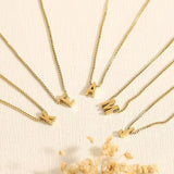 Amour Letter Initial Gold Necklace