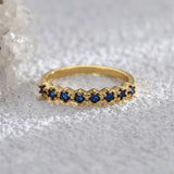 Stone Eternity Gold Ring