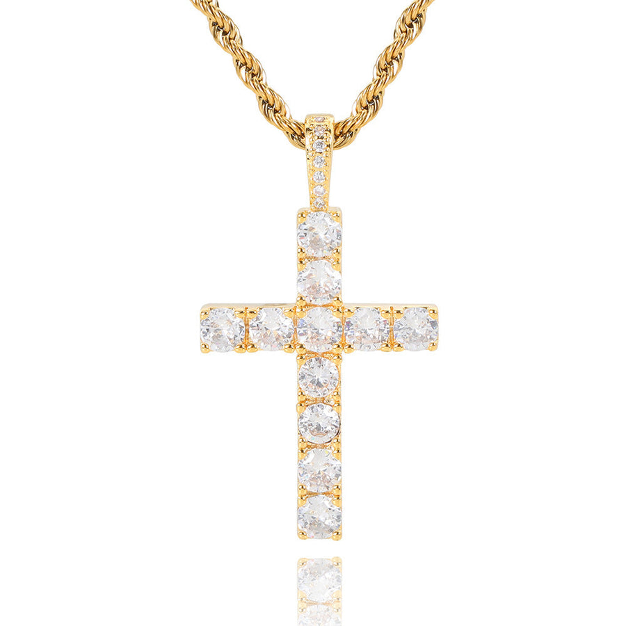 Faith Cross Gold Necklace